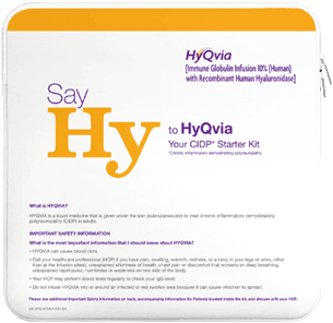 HyQvia CIDP Patient Starter Kit.